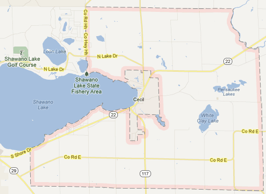 Town of Washington Map