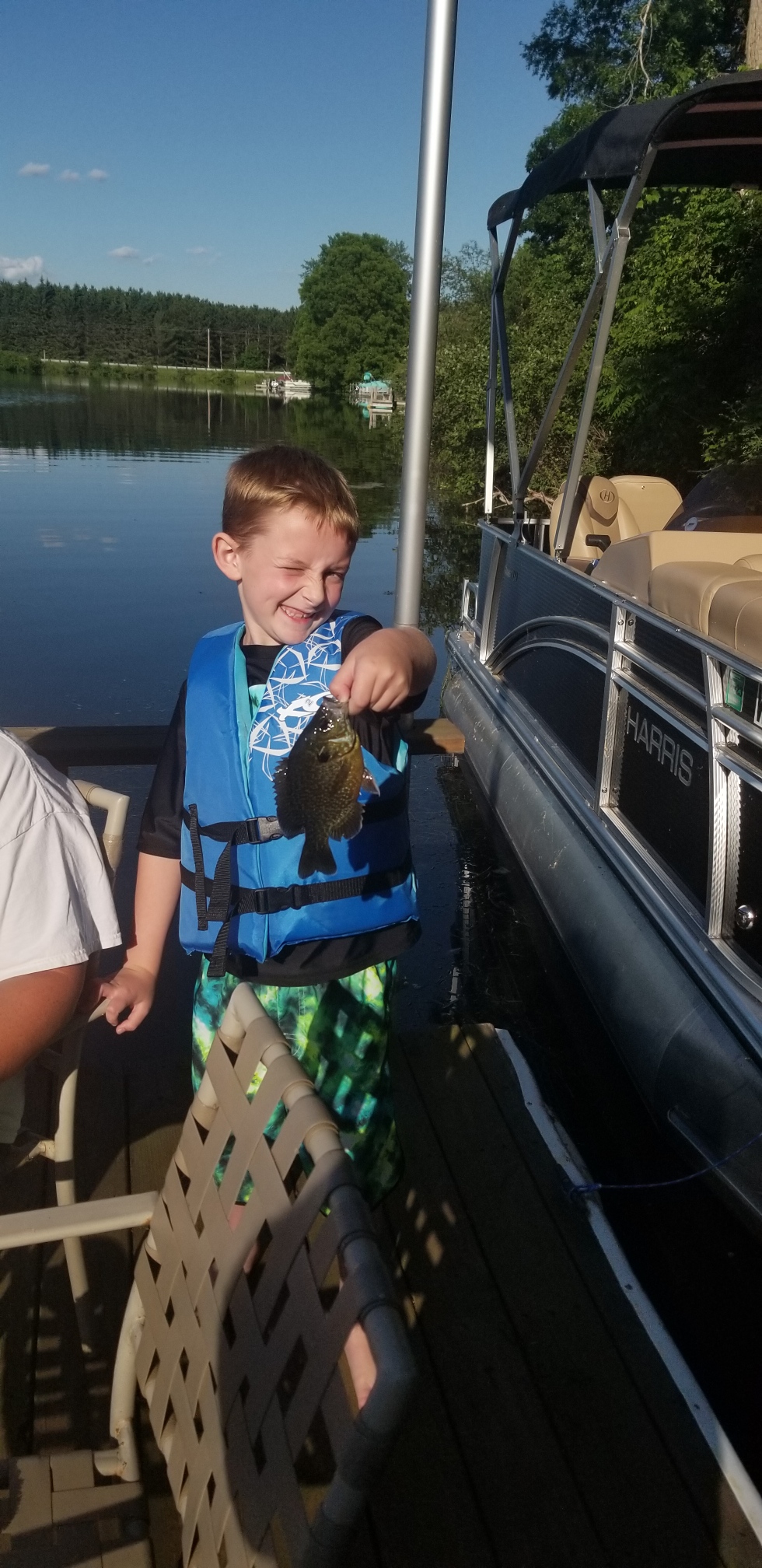 Child holding fish