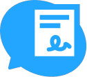Blue cloud icon