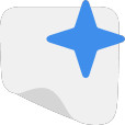 Paper with star icon