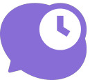 Purple cloud icon