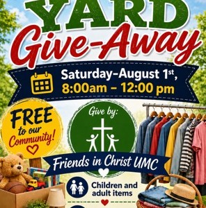 YARD GIVE AWAY - CADA PARK