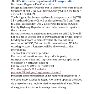 Exit 9 Overpass Closure