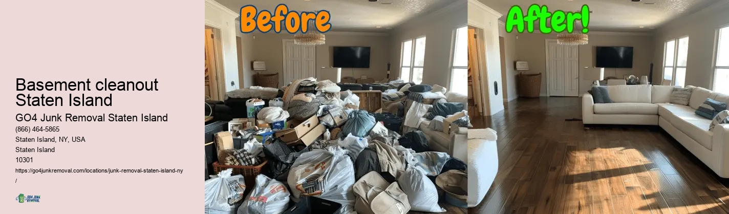 Basement cleanout Staten Island trash disposal