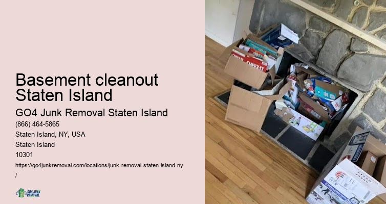 Affordable appliance removal Basement cleanout Staten Island