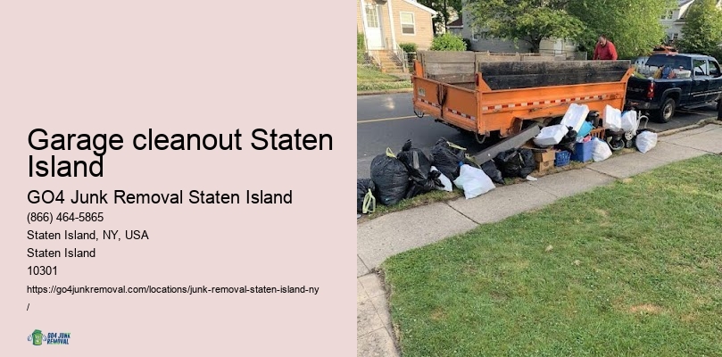 Garage cleanout Staten Island junk removal service