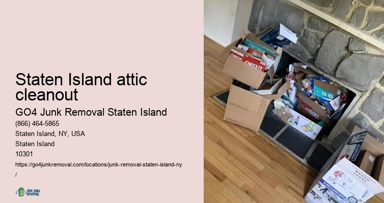 Green junk removal Staten Island attic cleanout