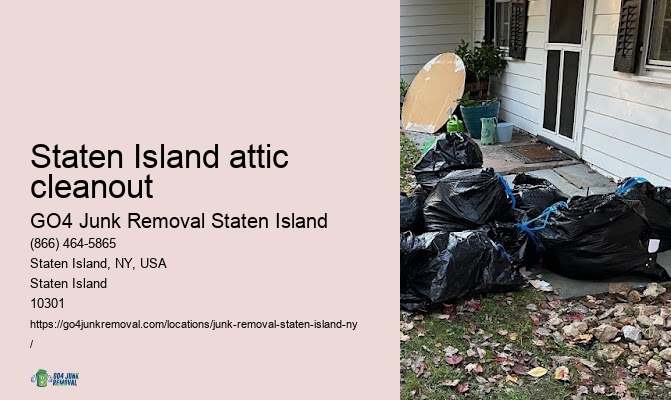 Commercial property cleanout Staten Island attic cleanout