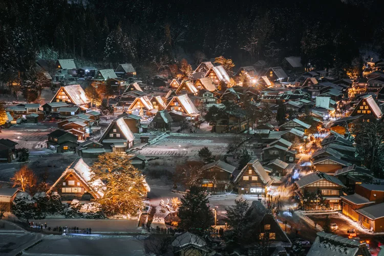 Shirakawago village in Winter