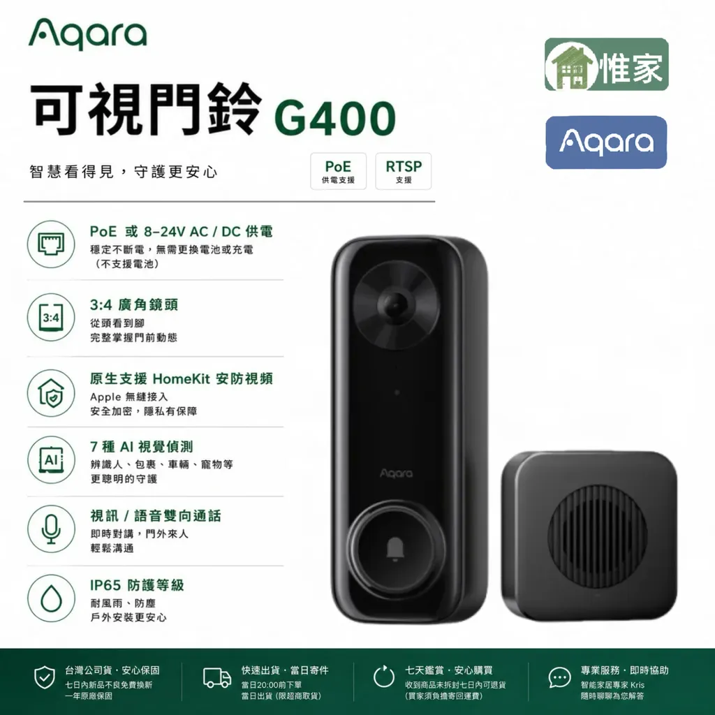 Aqara 可視門鈴G400