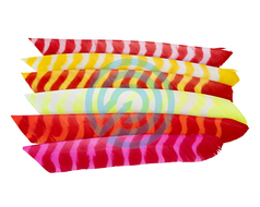 Trueflight Feathers 4" Parabolic Bright Stripes RW