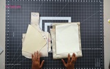 Part 5 - Laying & Cutting of Lining Fabric 3 Dart Waistband Blouse
