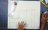 Part 2 - Drafting Front Part of 4 Dart Waistband Blouse