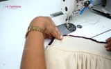 Part 5 - Stitching Top of Pattu Pavadai - Variation 1
