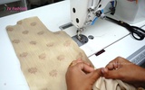 Part 4 - Stitching Top of Pattu Pavadai - Variation 1