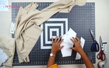 Part 2 - Cutting Top of Pattu Pavadai - Variation 1