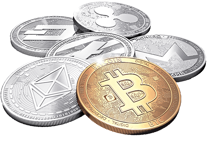 Cryptovaluta, Bitcoin, Ethereum, Ripple, Litecoin, Dash en Monero.