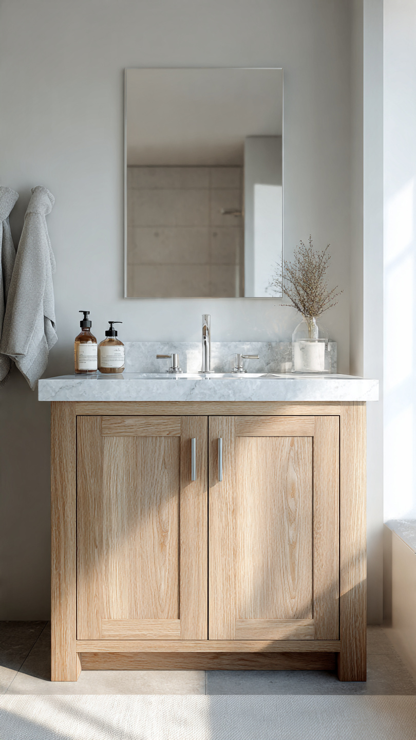 30-Inch Luxury Hotel-inspired Bathroom Vanity - Solid Maple