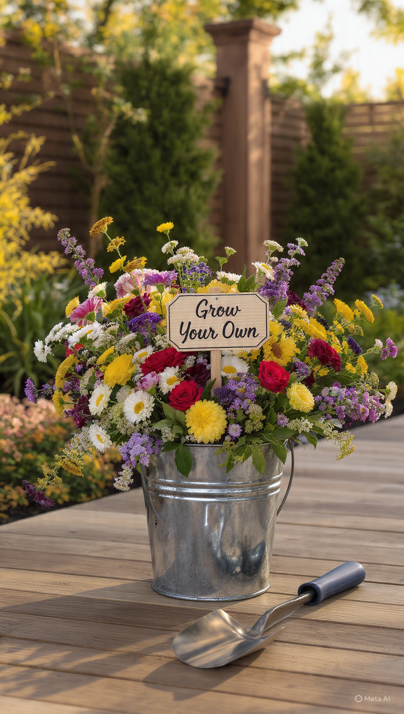 Flower theme card