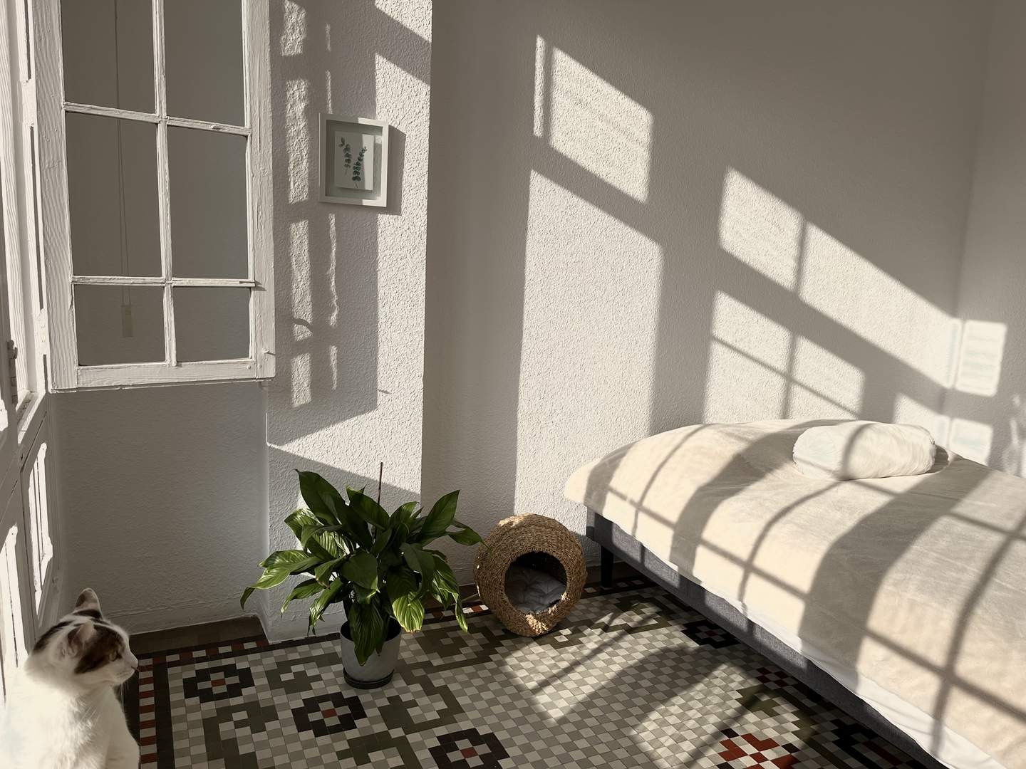 Alquila por horas Piso clásico con luz natural y suelos de mosaico