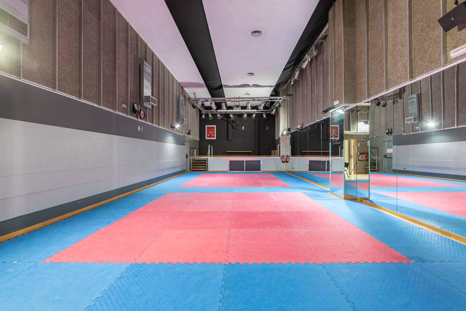 Alquila por horas Sala con tatamí para entrenamientos 