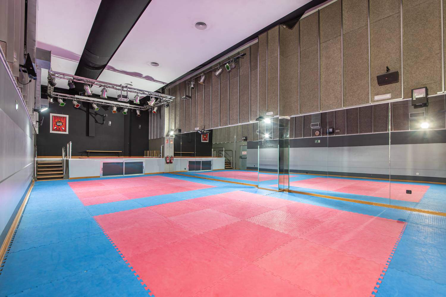 Alquila por horas Sala con tatamí para entrenamientos 