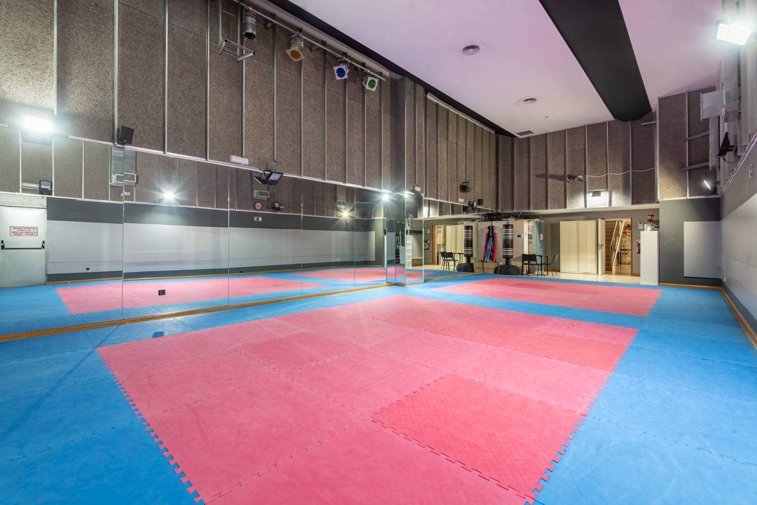 Alquila por horas Sala con tatamí para entrenamientos 