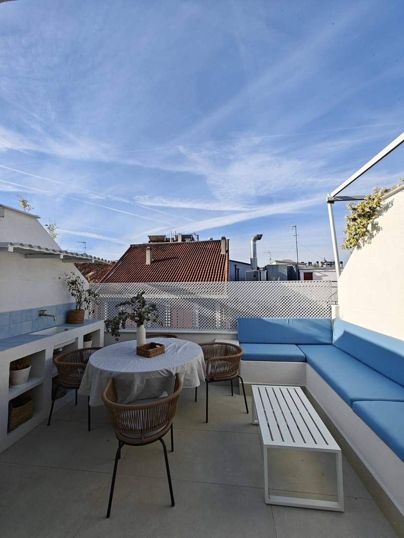 Alquila por horas Ático mediterráneo con terraza