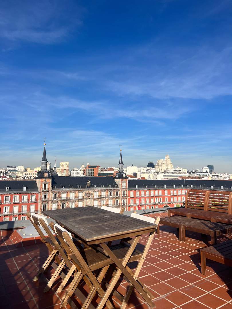 Alquila por horas Ático con terraza panorámica Plaza Mayor