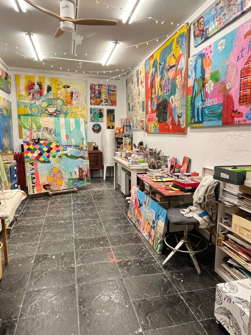 Alquila por horas Estudio de artista pintora