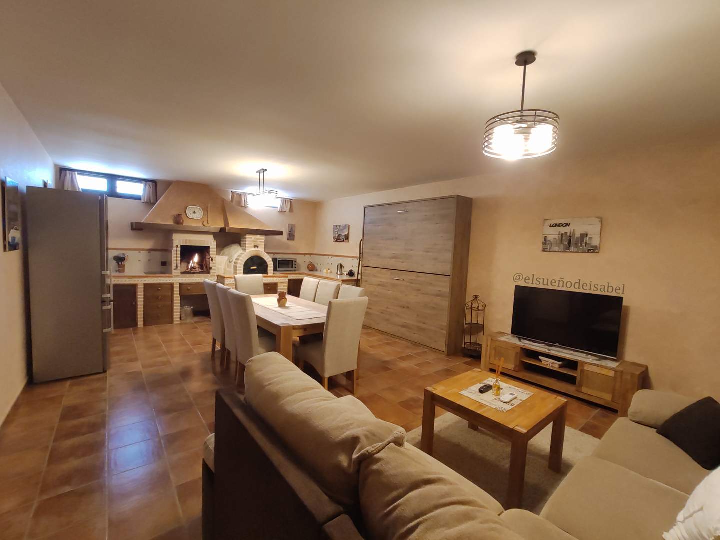Alquila por horas Apartamento estilo rústico con jardín