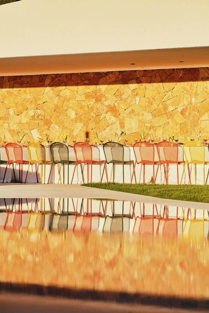 Eventos de exterior con piscina infinity