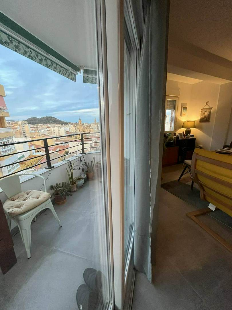 Alquila por horas Piso con terraza mirador con vistas casco histórico Malaga