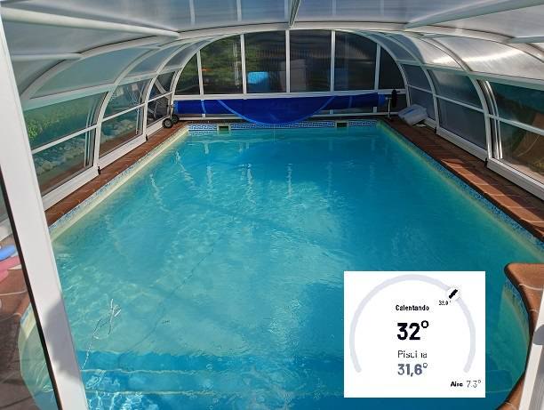 Alquila por horas Piscina climatizada y jardin