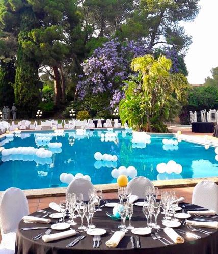 Alquila por horas Piscina exterior y pérgola chill-out – un escenario único para eventos
