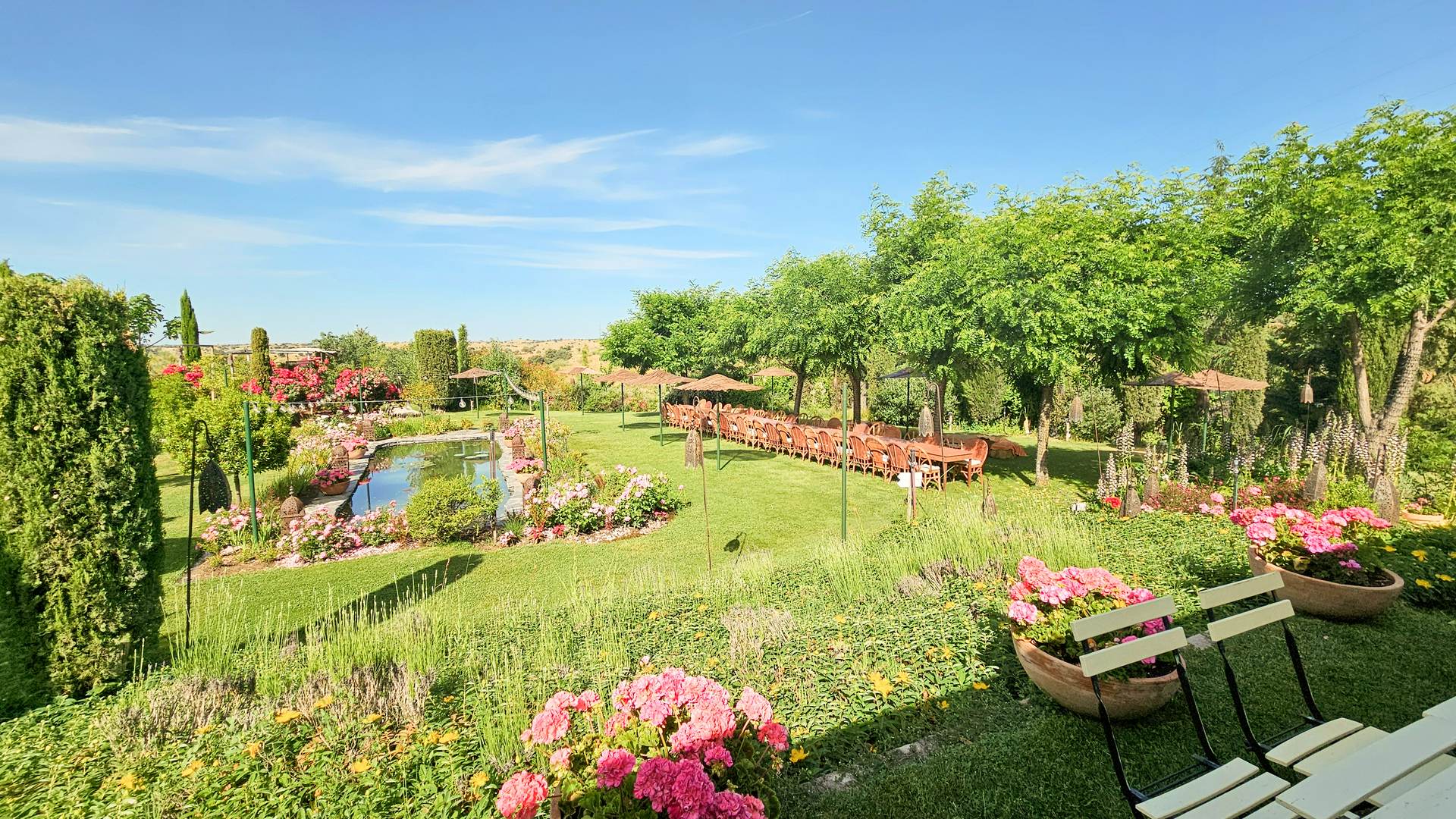 Alquila por horas Jardín del Estanque y Salón para eventos