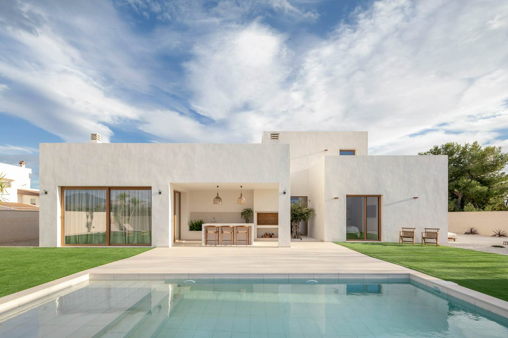Alquila por horas Casa moderna de estilo mediterráneo