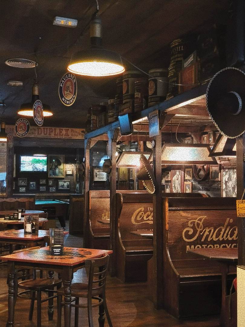 Alquila por horas Restaurante temático auténtica decoración americana