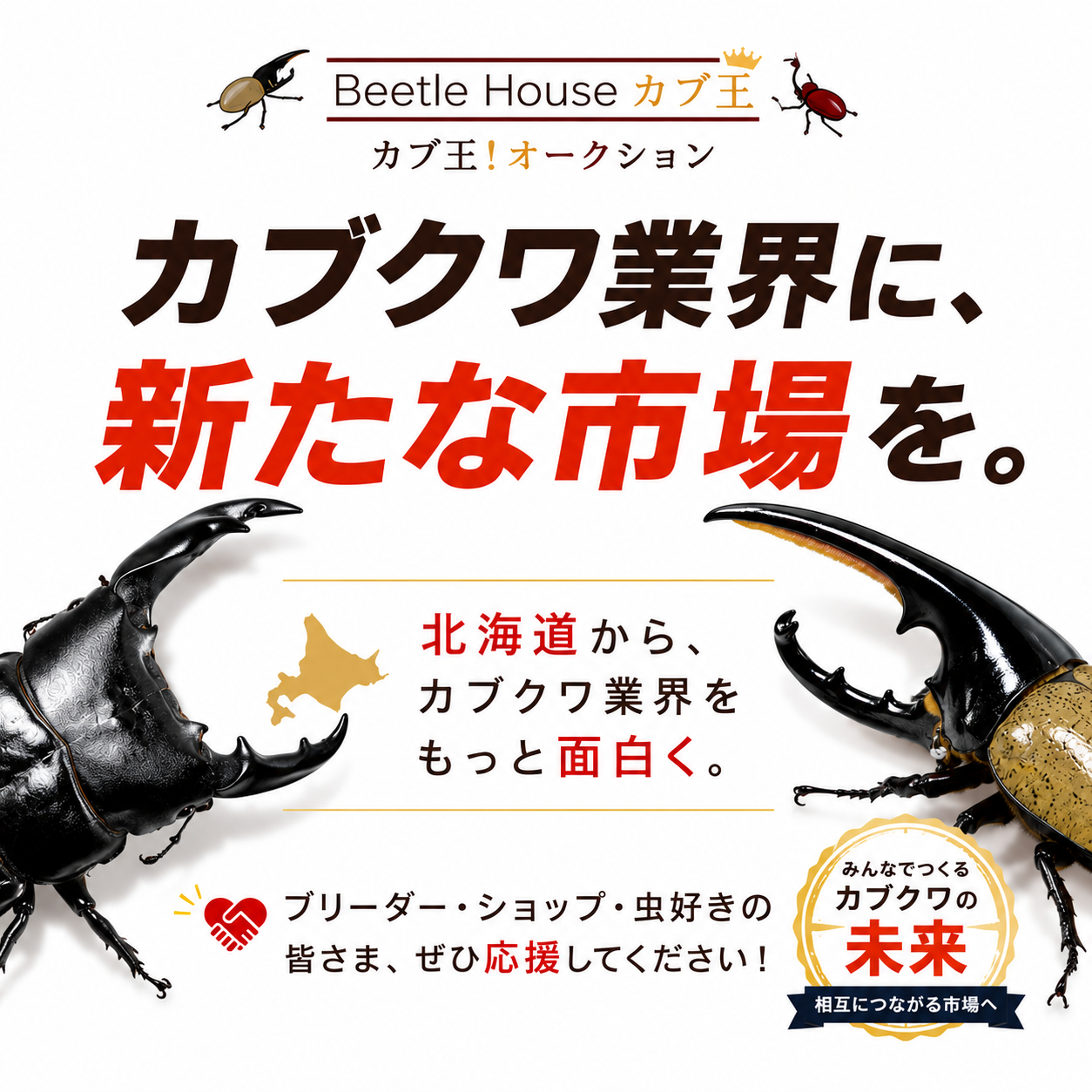 カブトムシとクワガタムシ専門の昆虫オークション｜カブ王!オークション