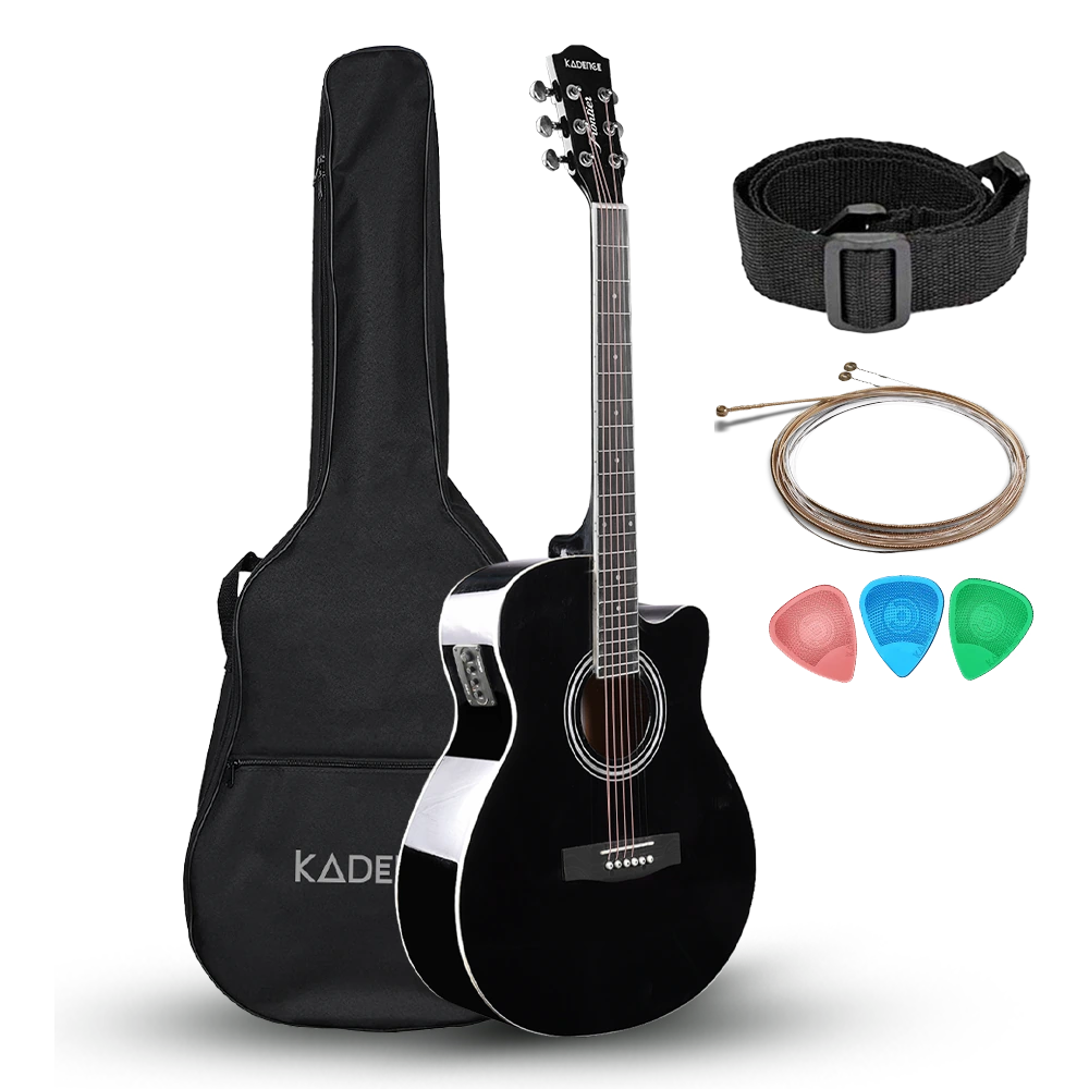 Frontier 40" Electro Acoustic Guitar · Black