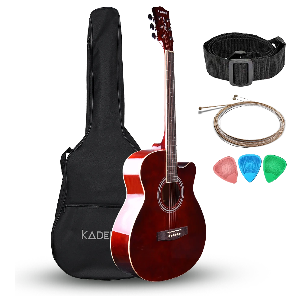 Frontier 40" Acoustic Guitar · Wine Red
