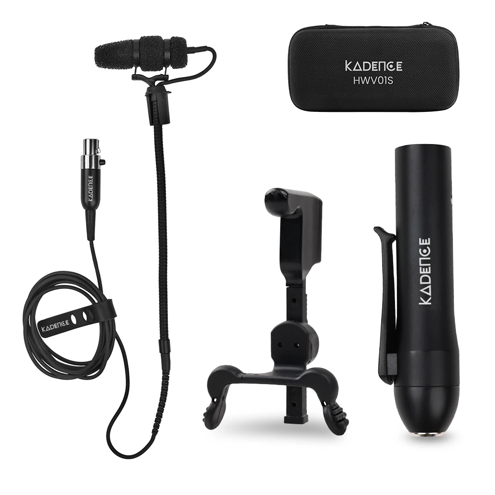 Touring Series Acoustic Violin Clip-On Gooseneck Condenser Mic · Black