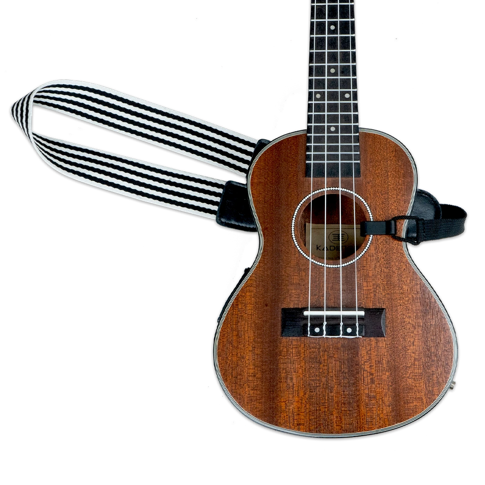 Jamming Series Ukulele Strap · Black & White
