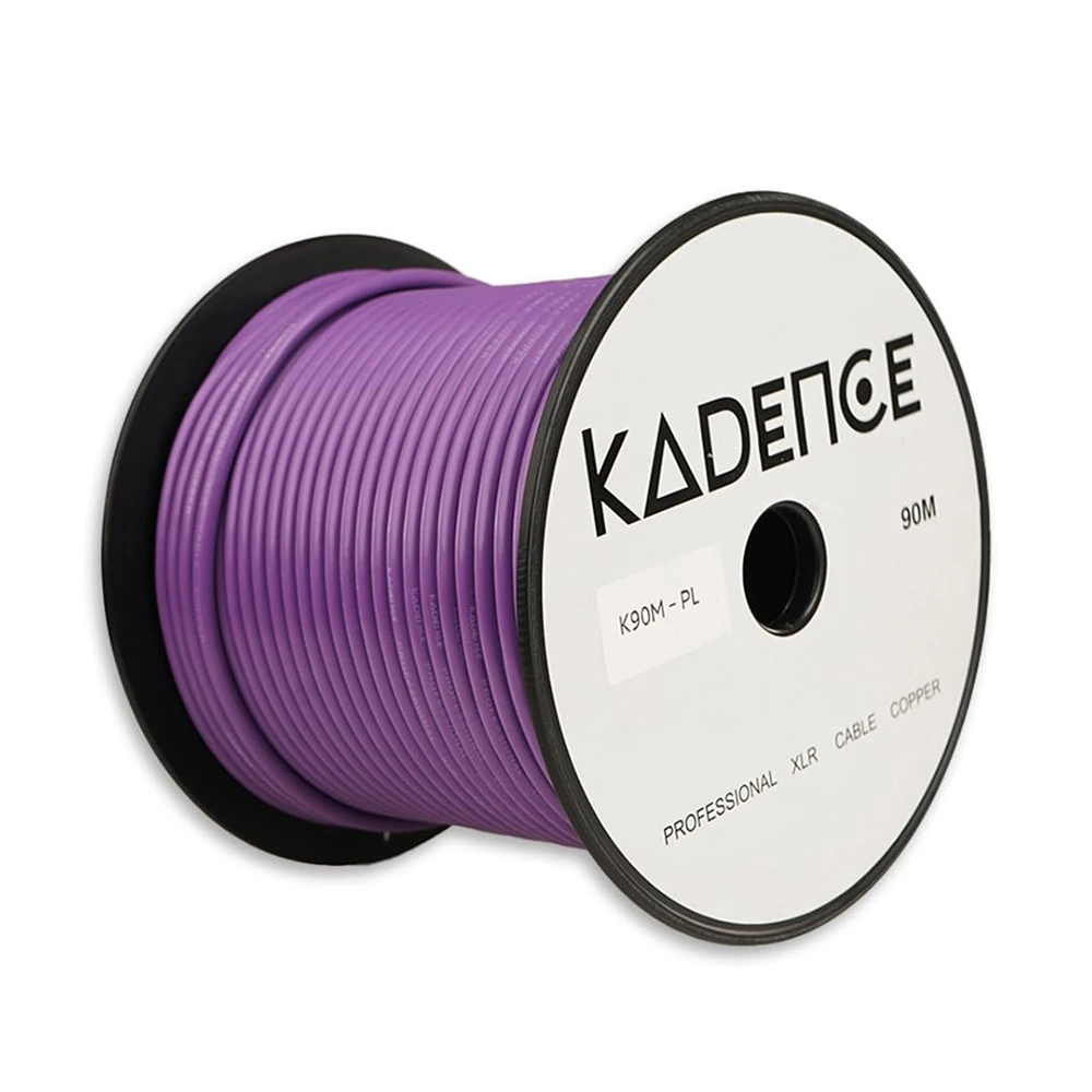 Touring Series Professional XLR 90 Meter Mic Cable Roll · Purple
