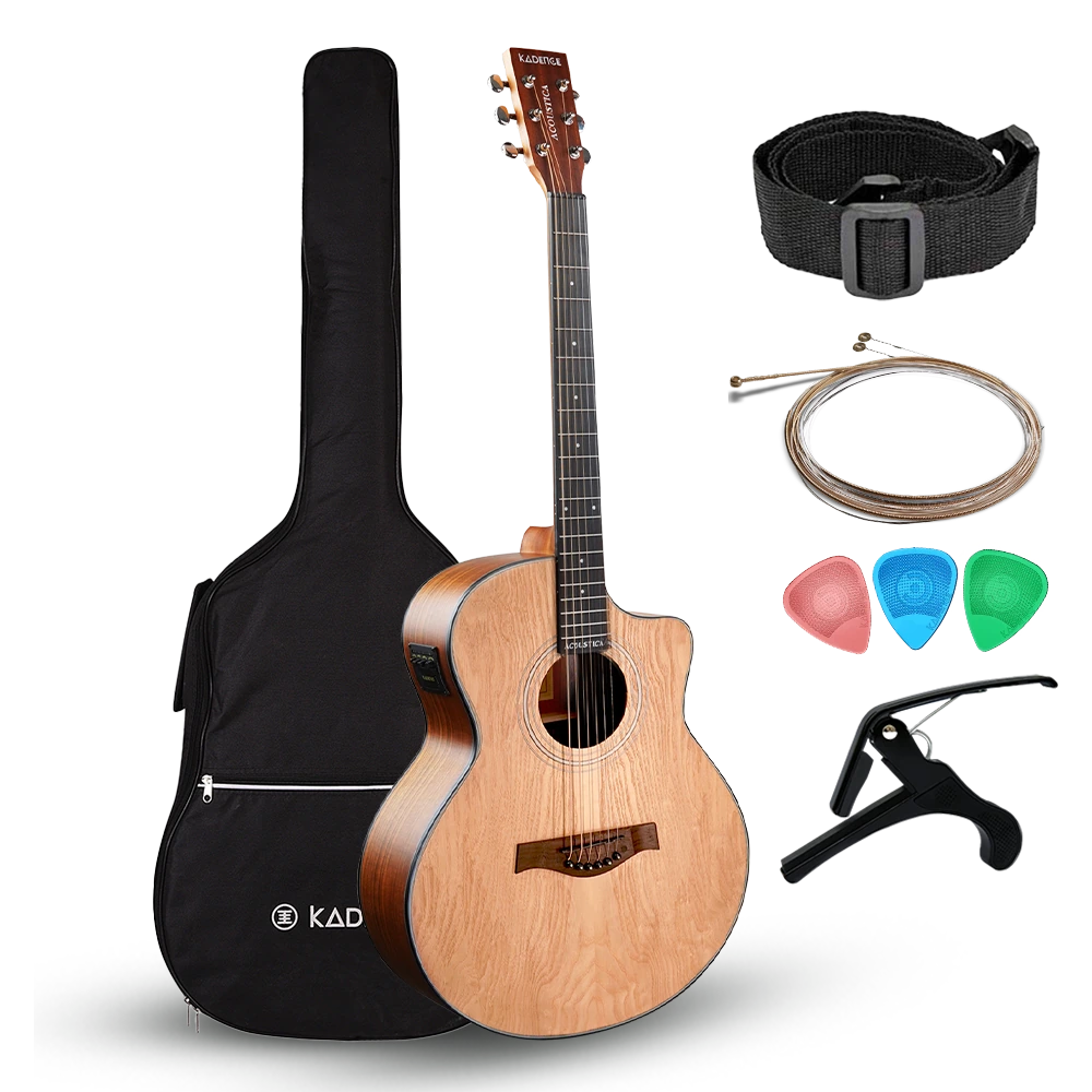 Acoustica 40" Electro Acoustic Guitar · Natural