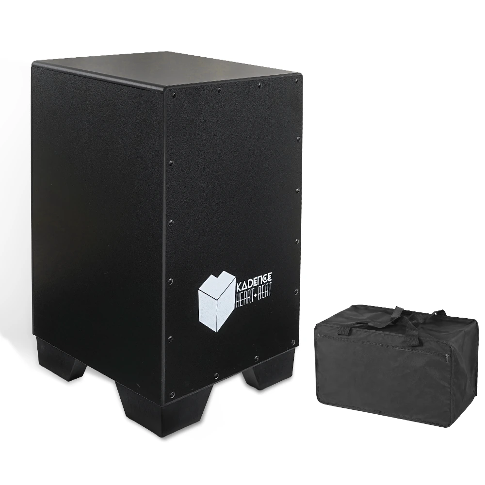 CJBLK Heartbeat Cajon with Dust Cover · Black