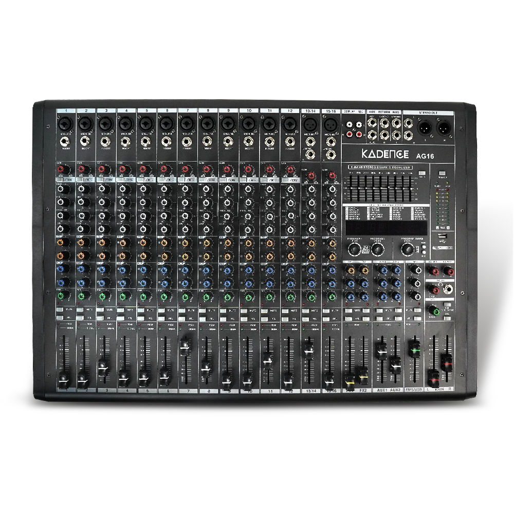 Touring Series 16-Channel Professional Audio Mixer · Black