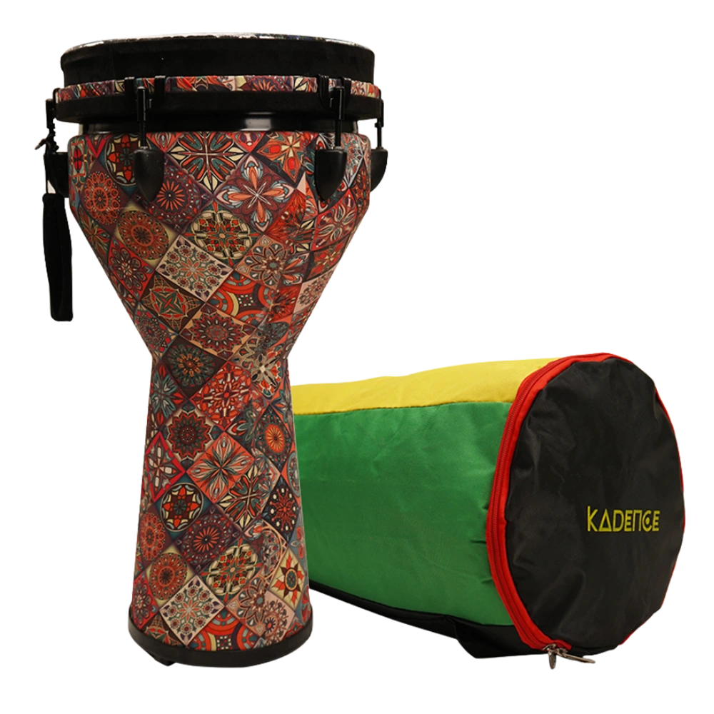 Touring Series Hand Carved Djembe Drum · Multicolor