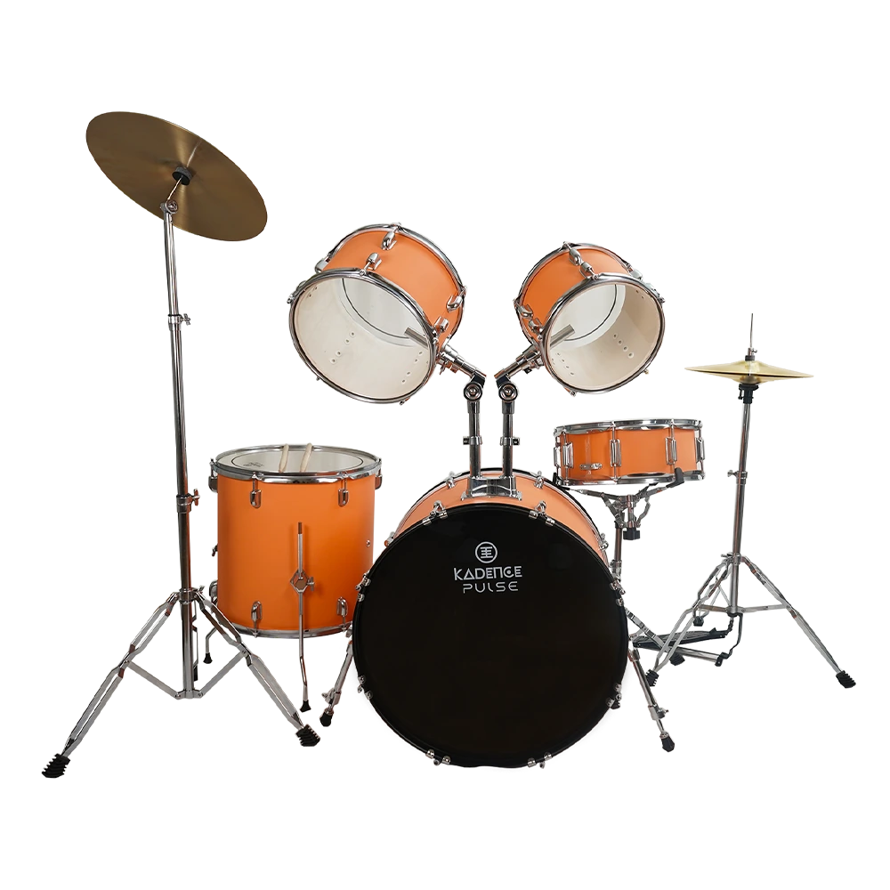 DRMOR 5-Piece Acoustic Drum Kit · Orange