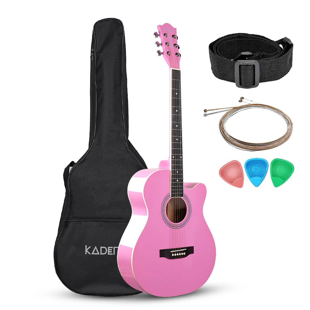 Frontier 40" Acoustic Guitar · Pink